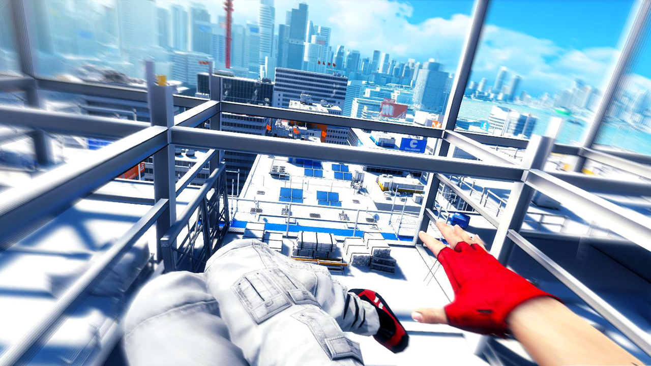 Screenshot from the video game Mirror's Edge